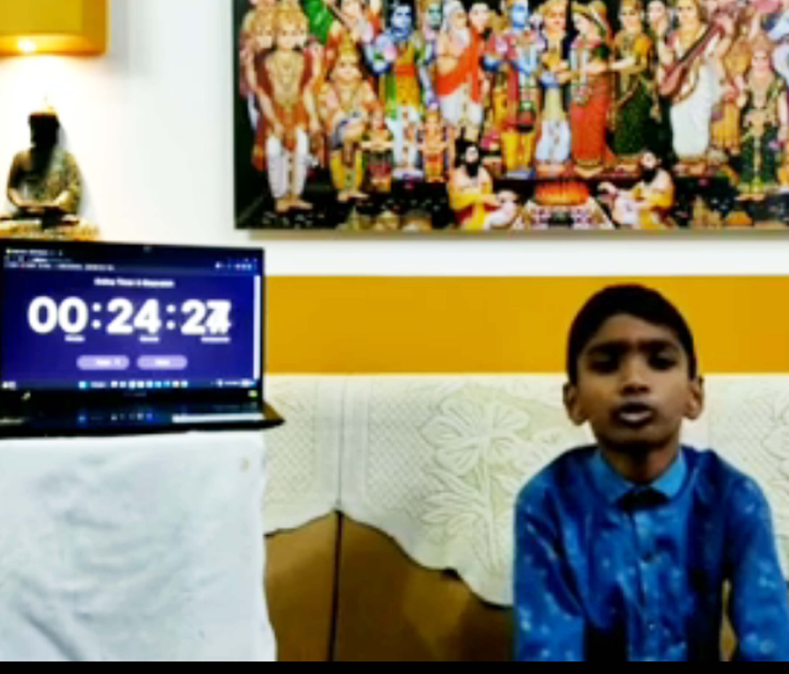 RECITING MULTIPLICATION TABLES OF TWO DIGIT(30 to 10) IN REVERSE ORDER AND IN DODGE MODE WHILE BLINDFOLDED